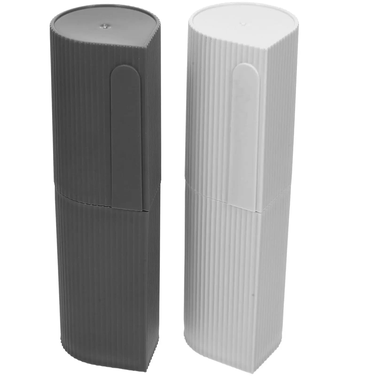 2 Pieces Multipurpose Case for Electric Toothbrush, Portable Travel Toothbrush, Light Organizer and Outer Compact