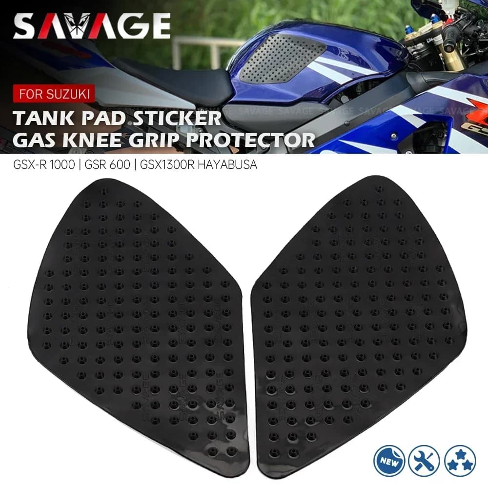 Per SUZUKI GSR600 06-10, k7 GSXR1000 07-08 Serbatoio Trazione Pad Anti Slittamento Autoadesivo Laterale del Motociclo Della Decalcomania Gas Ginocchio Grip Protezione