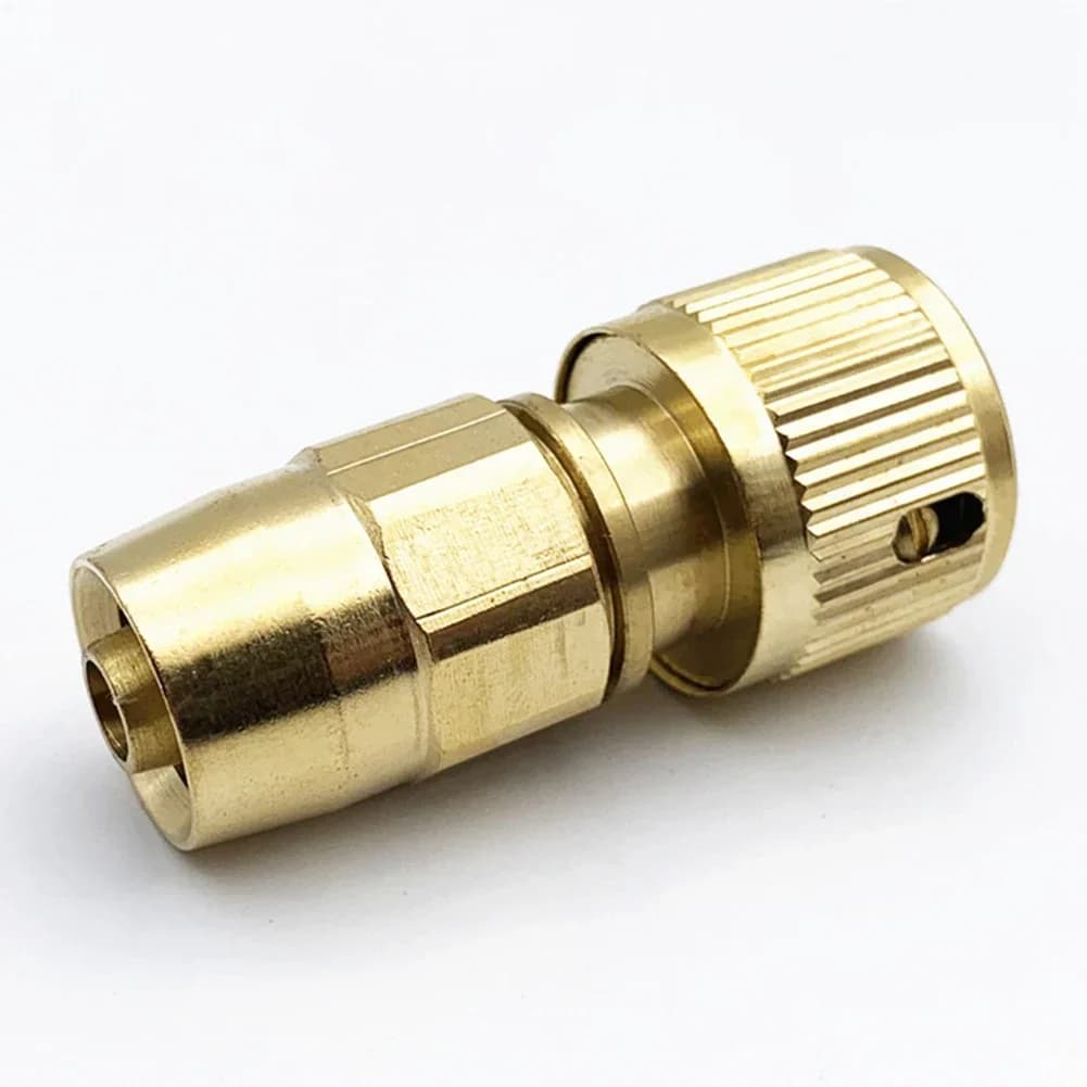 Solid brass quick connector adapter to repair expandable garden water pipes Connect the nozzle tap efficiently