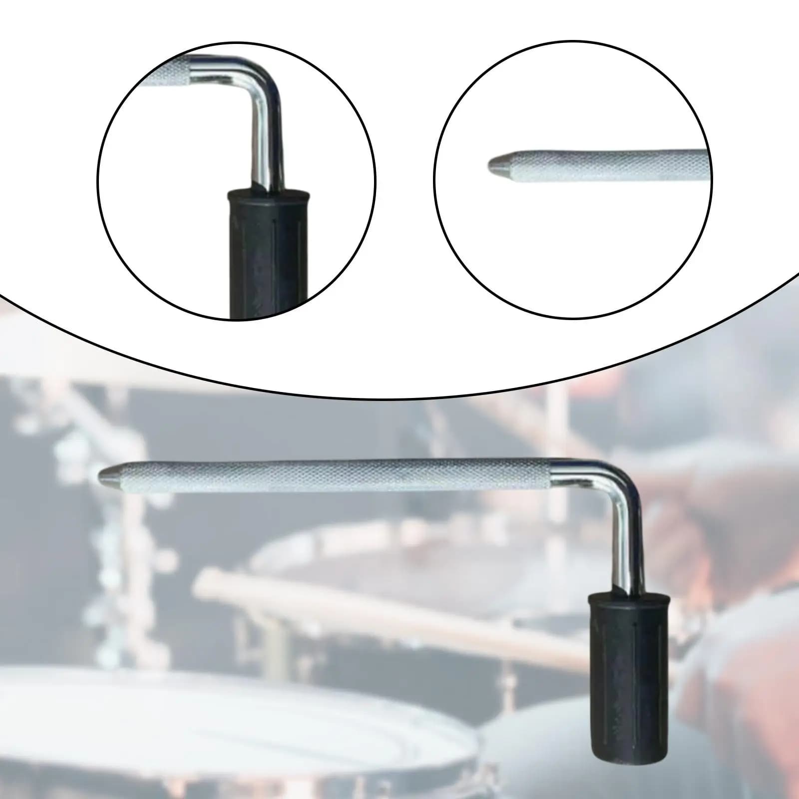 Braccio per Tom Elettronico a L, Accessorio per Strumento, Facile Installazione, Bacchetta per Batteria Elettronica per Performance, Studio Musicale Domestico, Palco