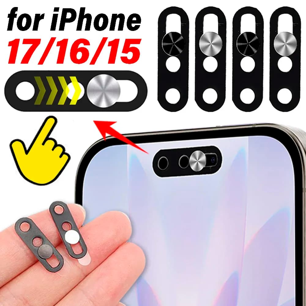 Black/Silver Webcam Covers for IPhone Anti-hacker Shutter Privacy Protection Anti-peep Slide Shield for SmartPhone Laptop Camera