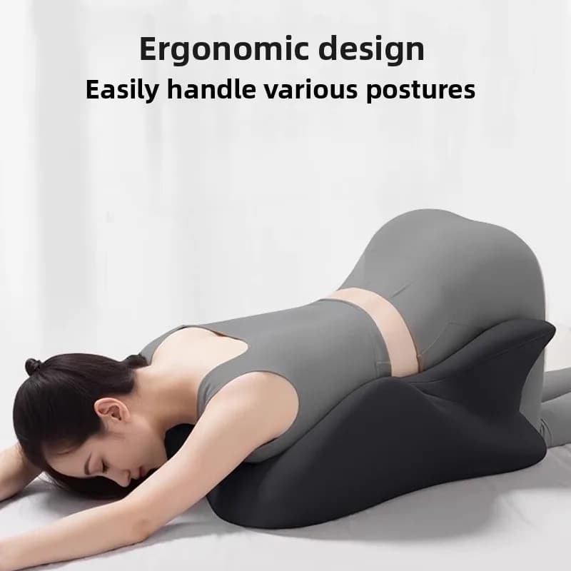 Large memory foam pillow Ergonomic support Poggiagambe neck Read phone Use bed wedge sofa Wedge shape Pain relief Comfort