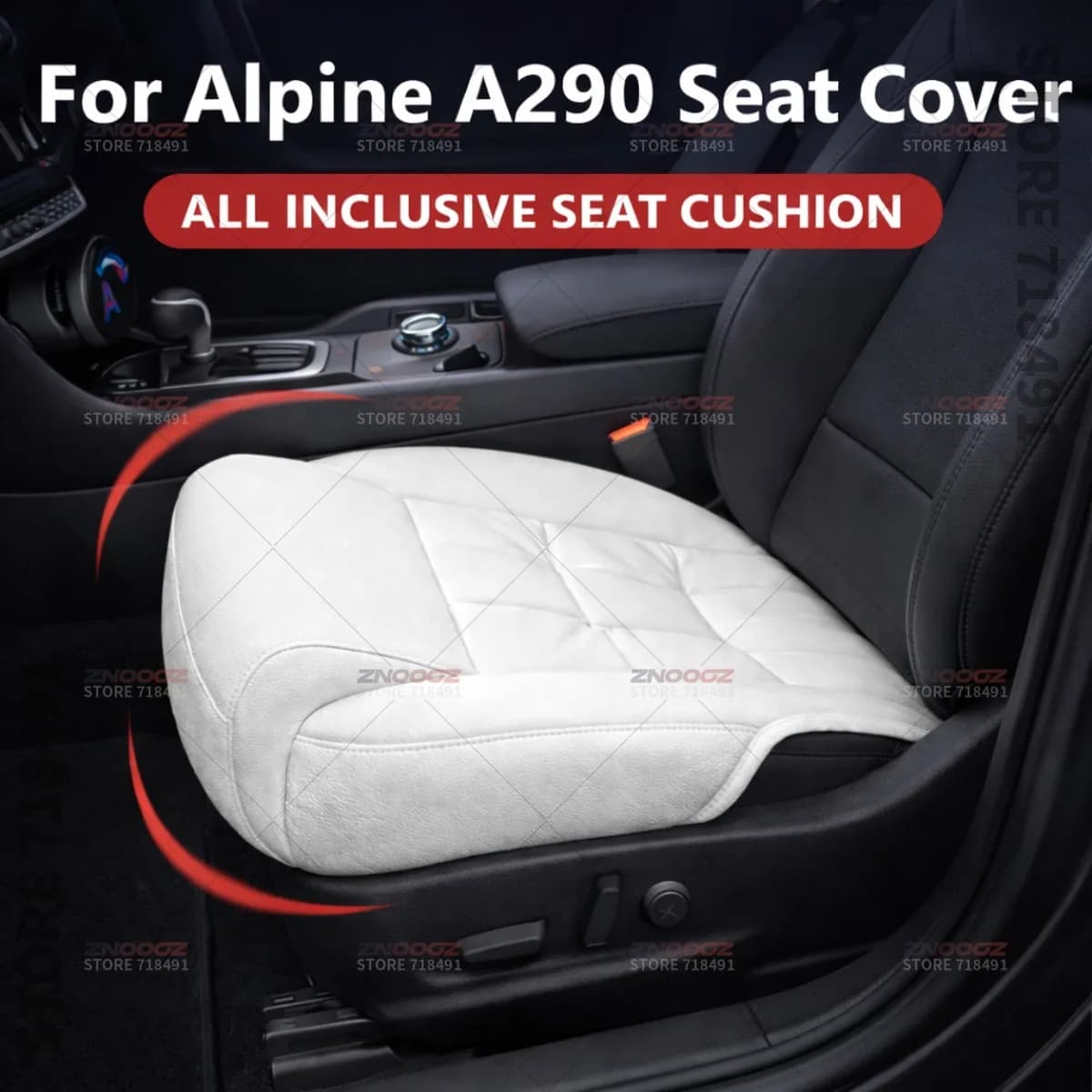Car Seat Leg Support Extension Seat Cover Memory Foam Extender Cushion Interior Accessories For Alpine A290