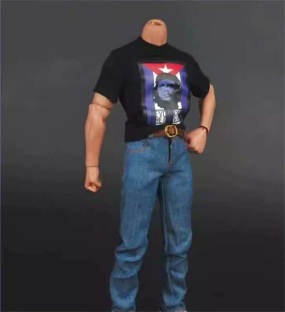 ZYTOYS ZY16-3 1/6 Action Figure Soldato Moderno con Maniche Corte, Gilet, Jeans, Pantaloni e Cintura per Action Figure da 12 Pollici Fai-da-Te