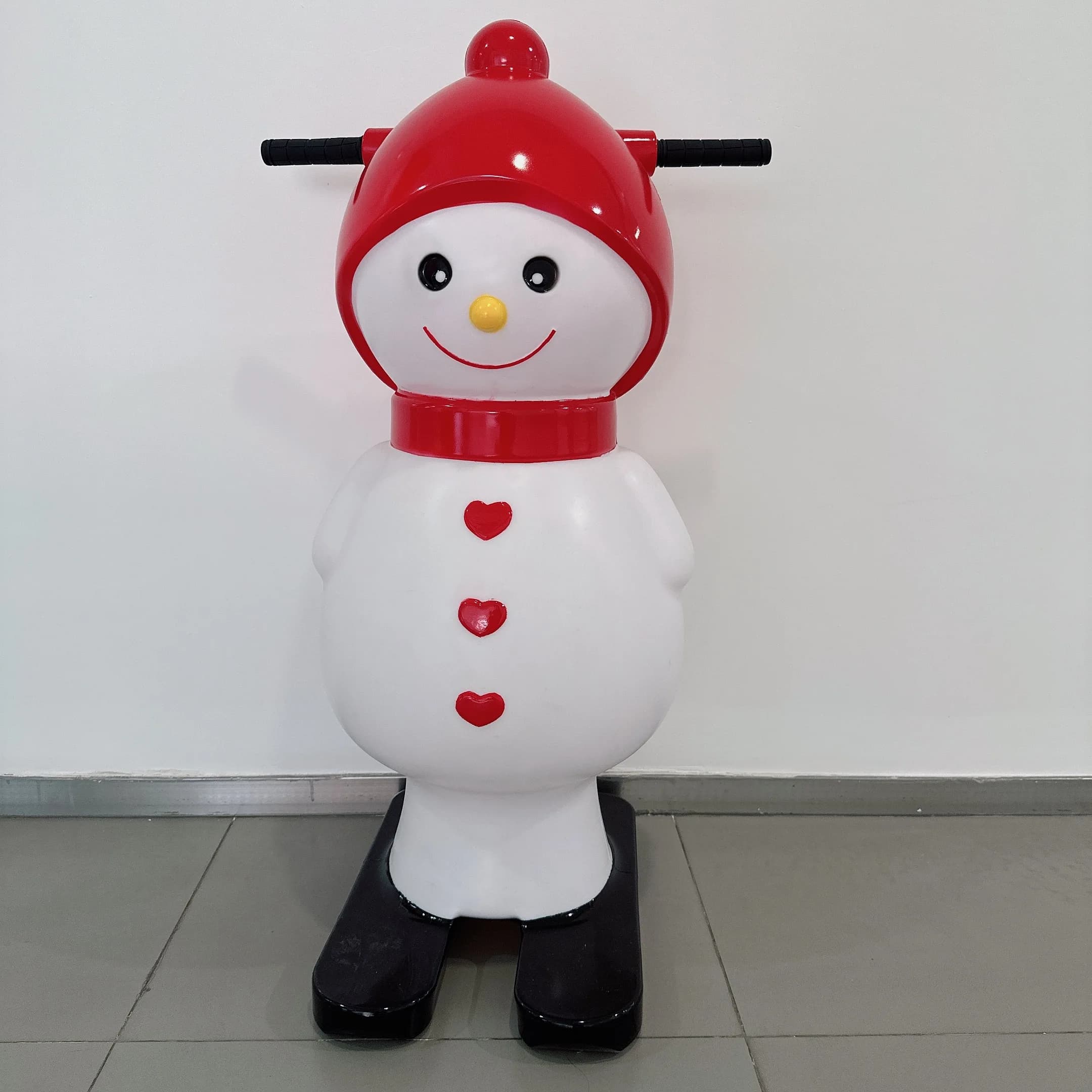 Spingitore industriale per pattini da ghiaccio con pupazzo di neve per adulti e bambini | Aiuto modellato con rulli infrangibili | Uso commerciale di 5 anni