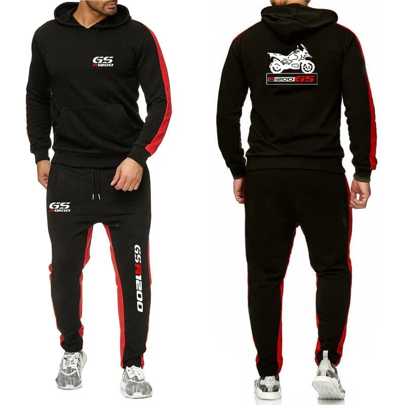Uomo moto R 650 800 1150 1200 GS Adventure felpe con cappuccio moda tinta unita tuta 2 pezzi felpa tuta abbigliamento Casual