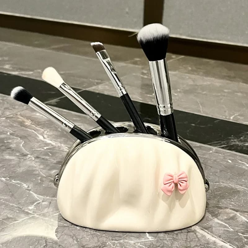 Dispenser di Sapone in Ceramica, Porta Spazzolini, Bottiglia per Disinfettante Mani, Dispenser Creativo a Pressione per Lozione, Accessori per Bagno