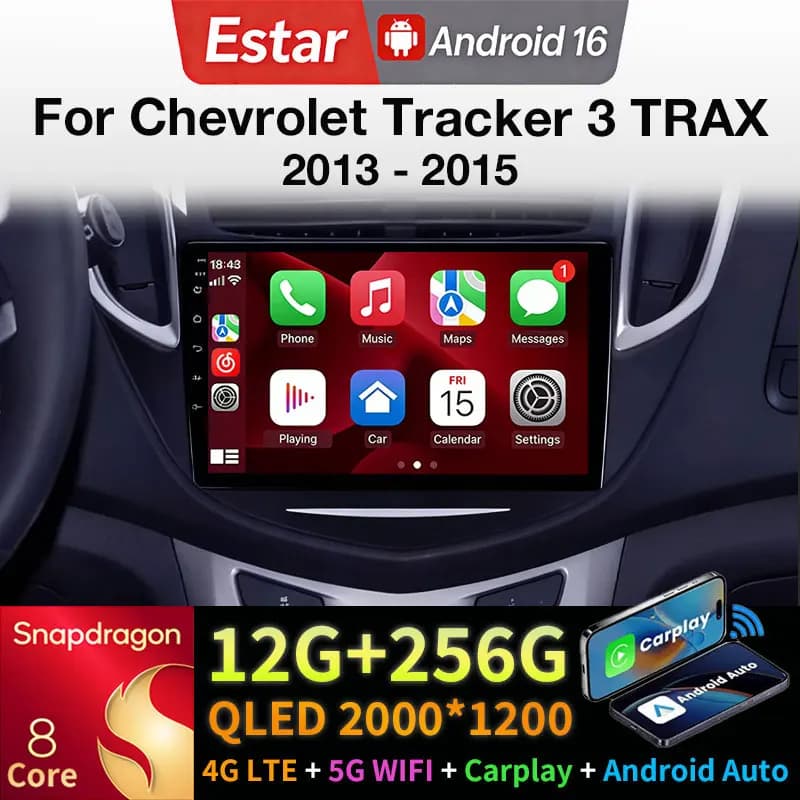 Android 16 Car Radio For Chevrolet Tracker 3 TRAX 2013 2014 2015 Multimedia Stereo Player NAVI Wireless Carplay Head Unit Stereo
