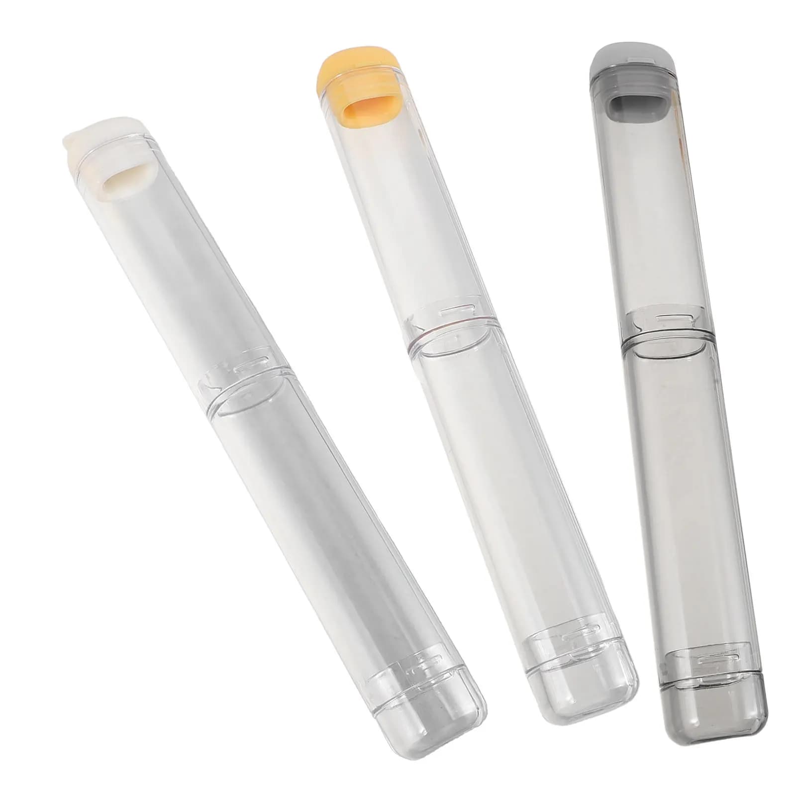 3Pcs Travel Toothbrush Case Leakproof Portable Toothbrush Storage Holder Compact Protector Container for Business Trip Camping