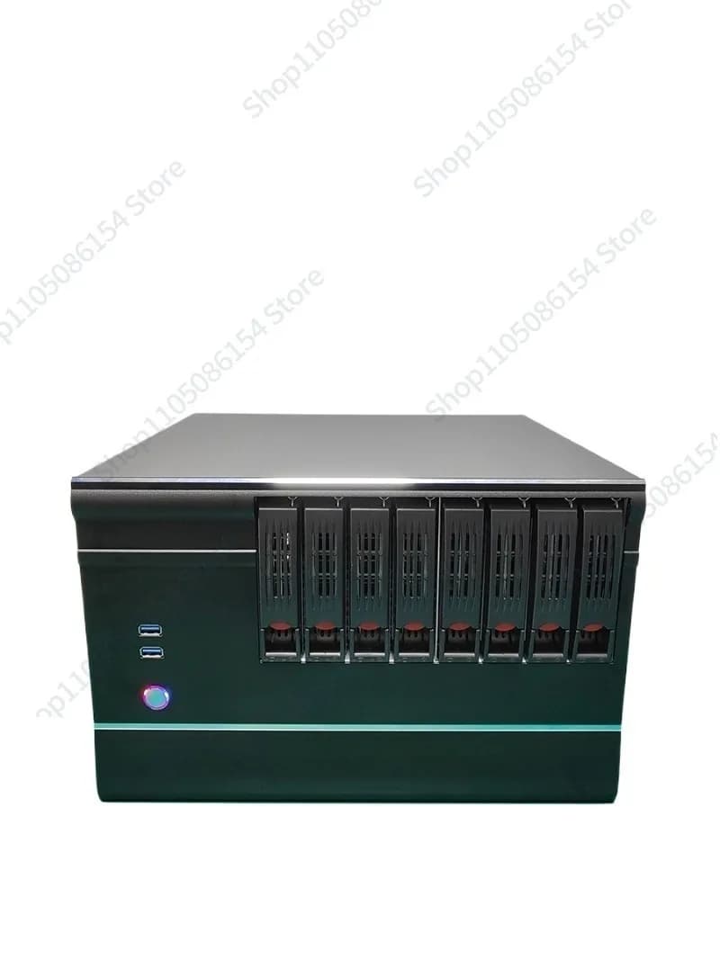 Chassis NAS a 8 dischi, scheda madre MATX, scheda grafica full-height, USB 3.0, cloud disk domestico privato, server di archiviazione Flying Cow