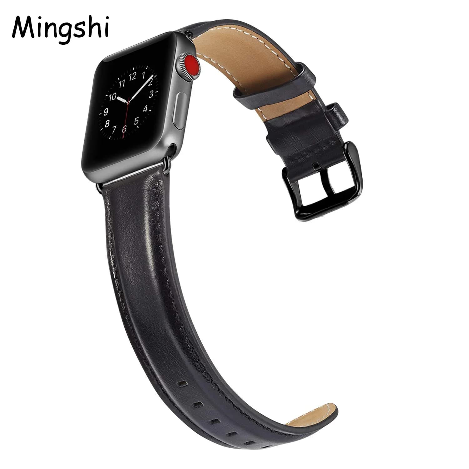 Leather strap for Apple Watch series 1 2 3 42mm 38mm iwatch strap series 10 9 8 7 6 5 4 SE 45mm 41mm 46mm
