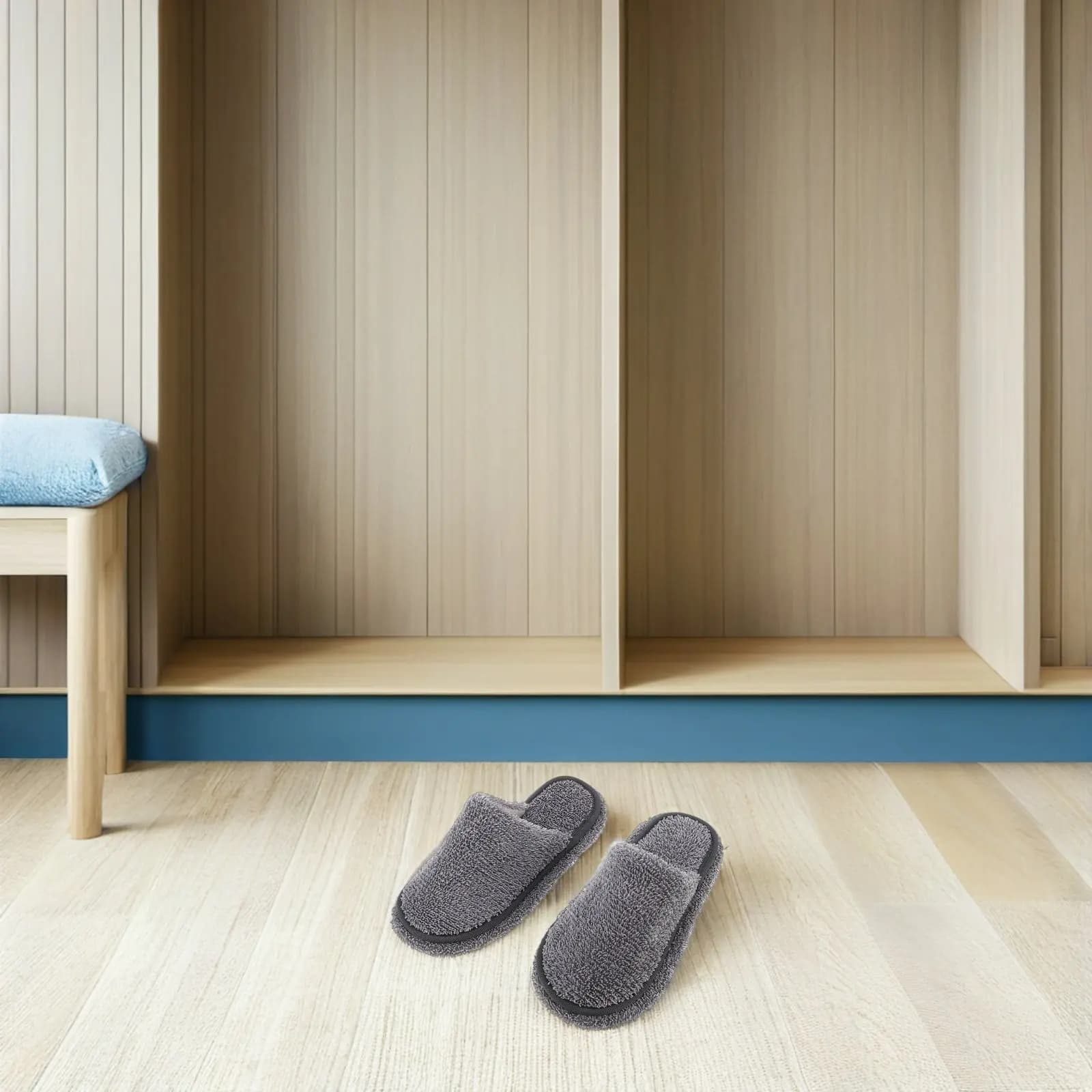 1 Paio di Slippers Mop Washables, Shoes for dusting Removable, for cleaning the Home Floor, Silent for Flooring in Wood and Tiles