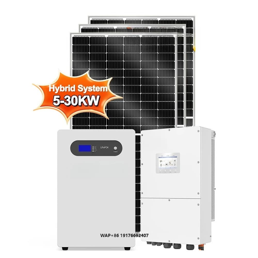Sistema di Accumulo Energetico Domestico con Pannelli Solari da 5kw 10kw 20kw, Sistema Solare Residenziale Ibrido Off-Grid da 10000W
