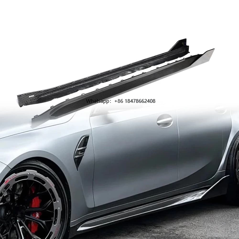 Minigonne laterali in fibra di carbonio a secco per M3 G80 2021 2022 - Kit carrozzeria aerodinamico OEM direttamente dal produttore