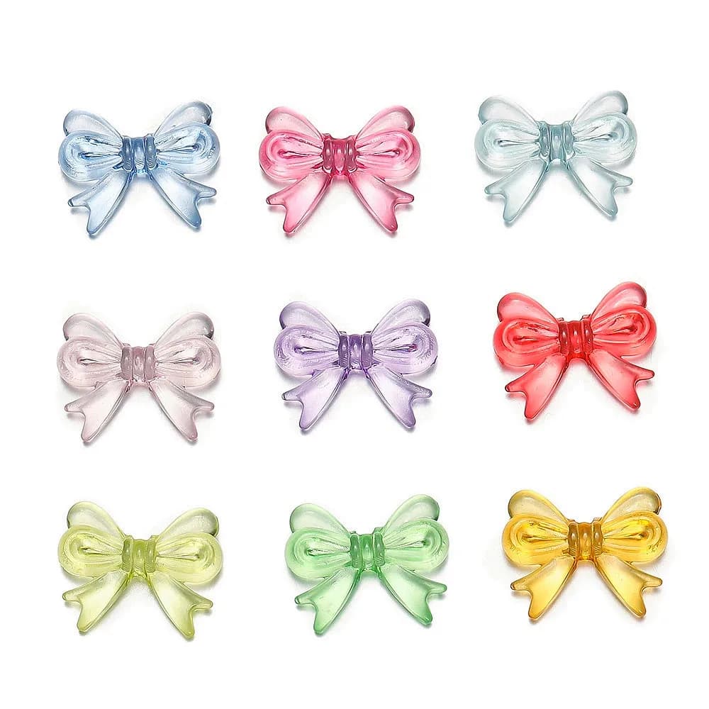 30 Pz/lotto 14x18mm Multicolor Arco Trasparente Acrilico Perline Sparse FAI DA TE Gioielli Fatti A Mano Orecchini Portachiavi Materiale Accessori
