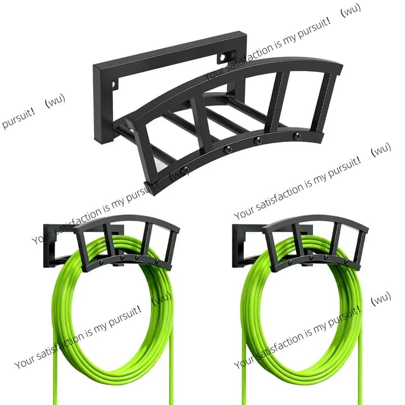 Supporto da parete per tubo da giardino, porta tubi da 125 piedi
