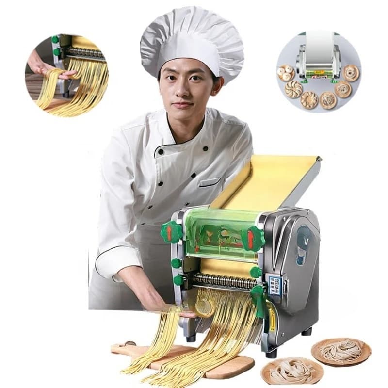 Piccola macchina per noodle rotonde per pasta ramen elettrica commerciale in acciaio inossidabile