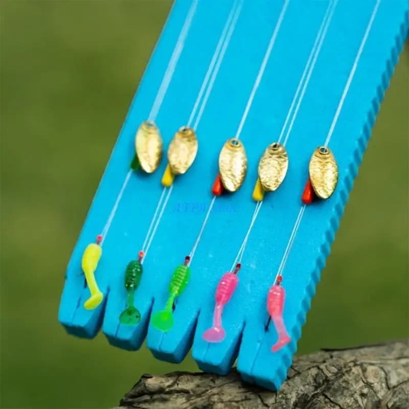 U13C 50Pcs Small Swim Baits 1.5cm Artificial Baits for Trout Soft Fishing Lures