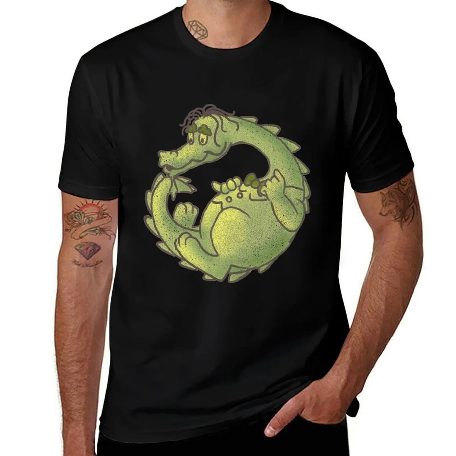 T-shirt classica Puff the Magic Dragon, top basic a maniche corte per uso quotidiano