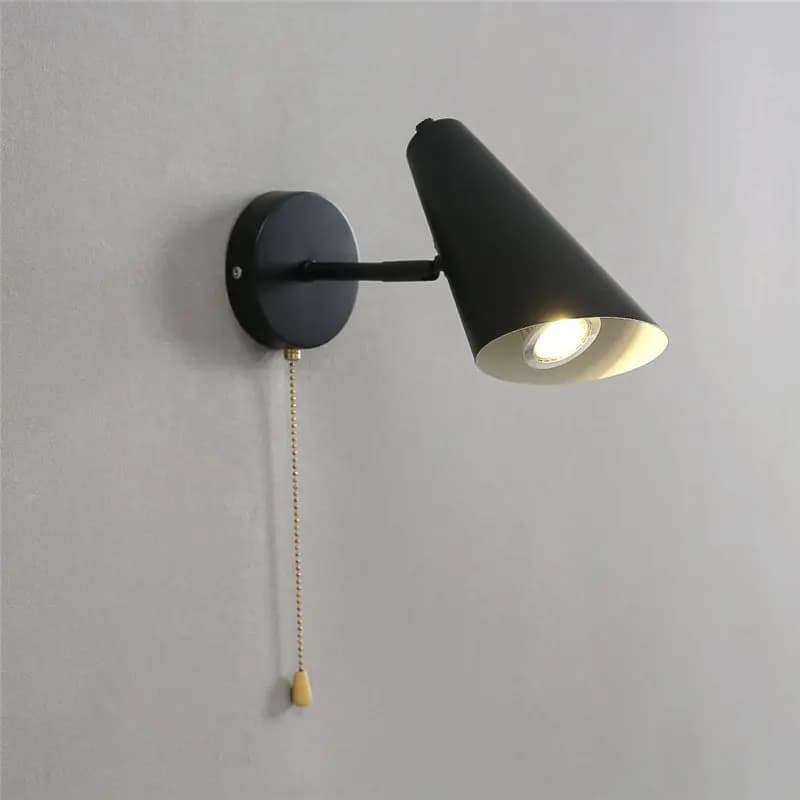 Lampade da parete moderne a battente regolabili Camera da letto nordica Lettura Lampada da parete pieghevole Comodino per uso domestico Interruttore a catena Illuminazione per decorazioni per la casa
