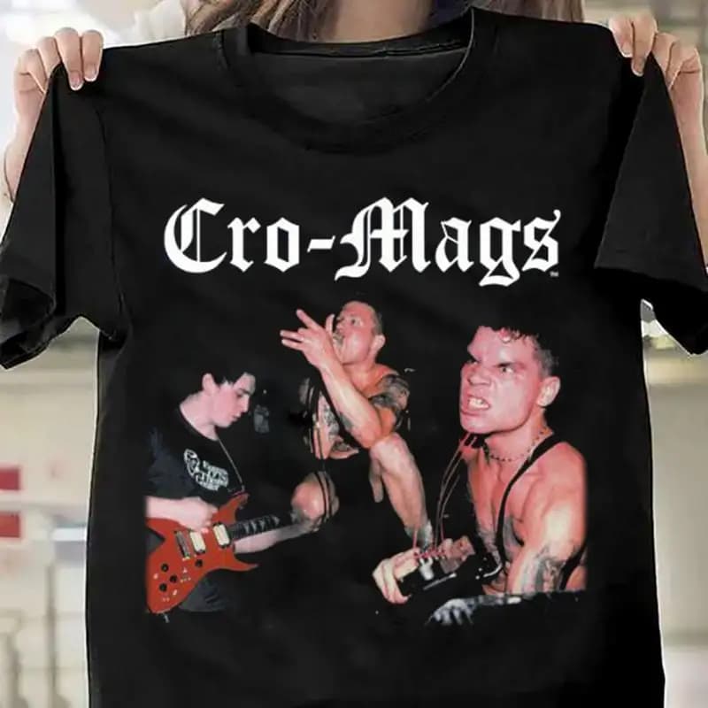 Maglietta Cro Mags Band Member in cotone nero di tutte le taglie