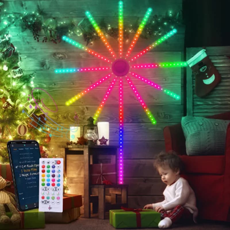 2024 NEW USB Fireworks Light RGB LED String Lights impermeabile LED Garland Lamp Outdoor Garden Room Decor Fairy Lights