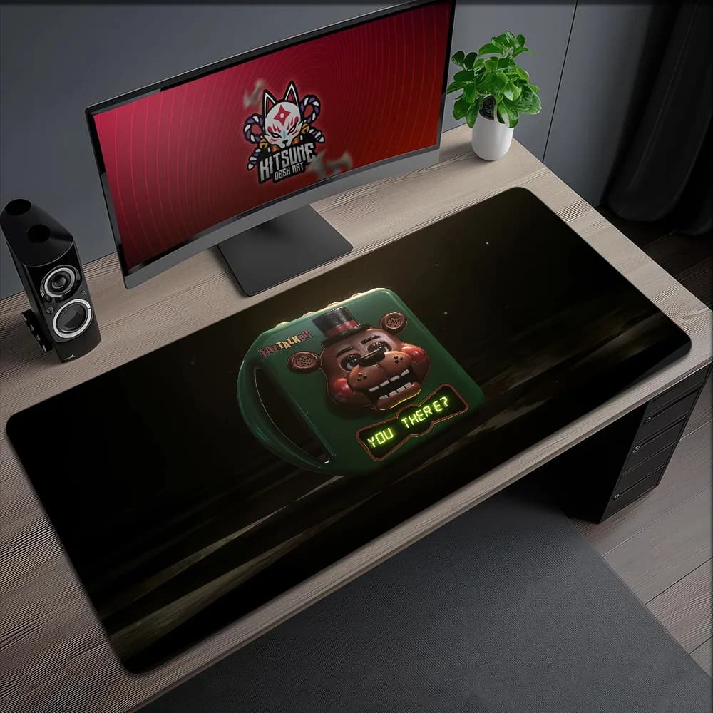 Tappetino per Mouse Horror Americano F-Freddys, Antiscivolo con Bordi Rinforzati, per Ufficio, Studenti, Gaming, Grande Tappetino da Scrittura