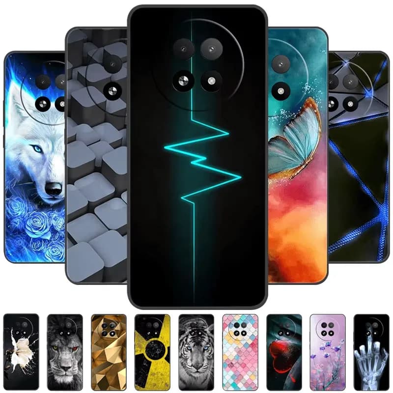 Cartoon Fashion for Realme 12 12x5G Soft Silicone Case TPU Phone Cover for Oppo Realme 13 5G Protective Fundas Bumpers Coque
