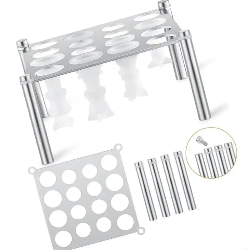 Supporto portaoggetti in ferro trasparente per stampi per scacchi Elegante contenitore per set pezzi scacchi in silicone