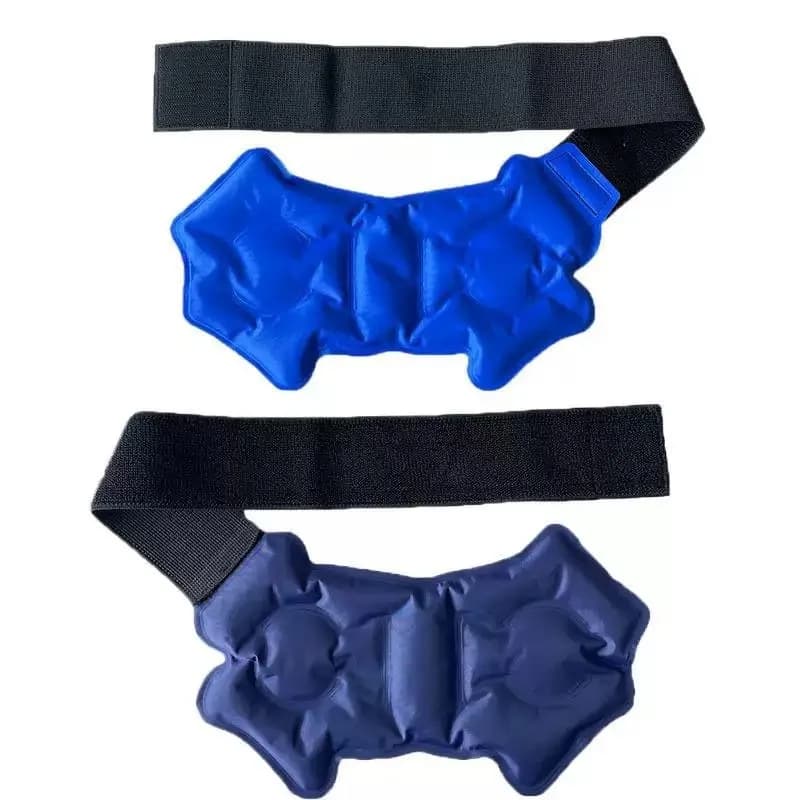 Tutore per caviglia Avvolgimento per impacchi di ghiaccio per lesioni Terapia del freddo caldo Gel riutilizzabile Confezione fredda Supporto per caviglia per distorsioni antidolorifiche