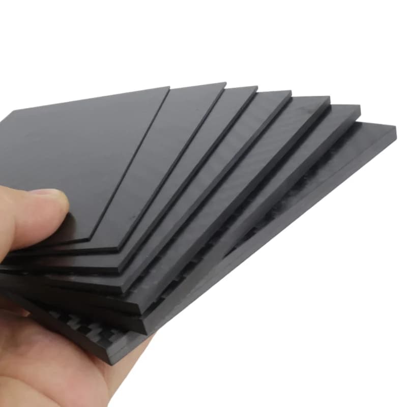 1 PZ 125mm X 75mm Reale Piastra In Fibra di Carbonio Pannello Lenzuola 0.5mm 1mm 1.5mm 2mm 3mm 4mm 5mm di spessore Materiale Composito Durezza