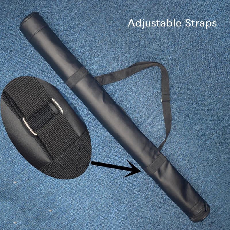 1Pc 1/2 Artificial Leather Rod Box Snooker Pool Cue Storage Bag Cue Sticks Bags Foldable Portable Shoulder Billiard Accessories‘