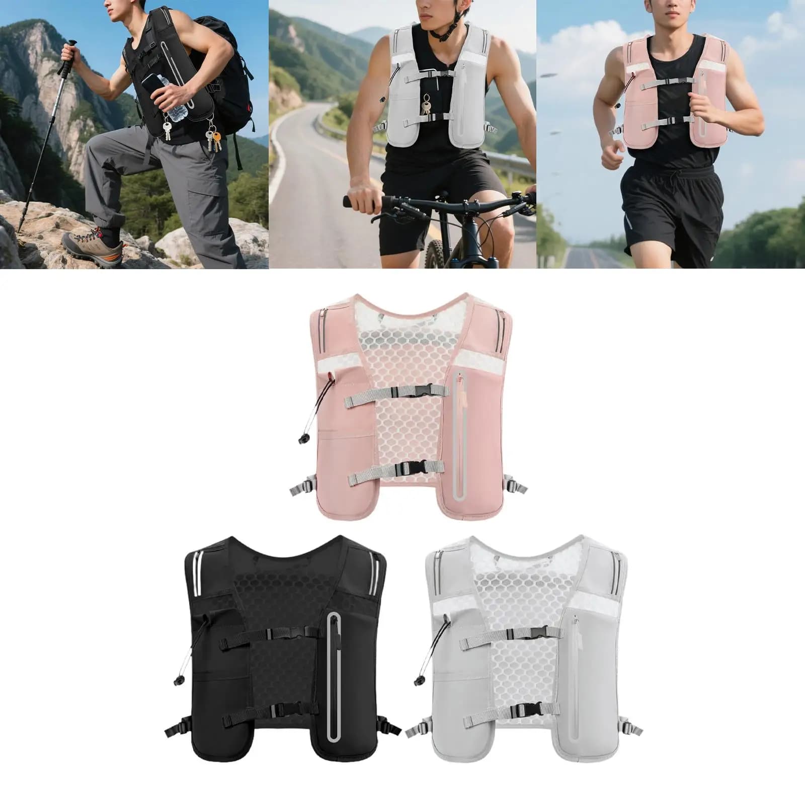 4L Breathable Hydrating Backpack, Sport Bag for Camping, Cycling, Travel, Trail and Jogging