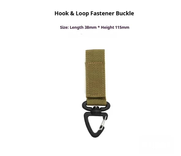 360° Rotatable Single Point Triangle Buckle Multi Functional Tactical Backpack Carabiner D Ring Key Clip Keychain