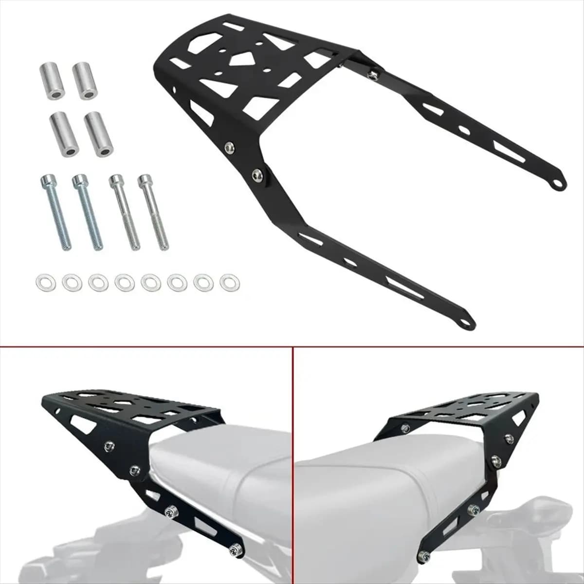 Compatible Motorcycle Rear Luggage Rack Cargo Rack for Honda Grom 125 MSX125 2022-2024 Luggage Holder Bracket Extension Support