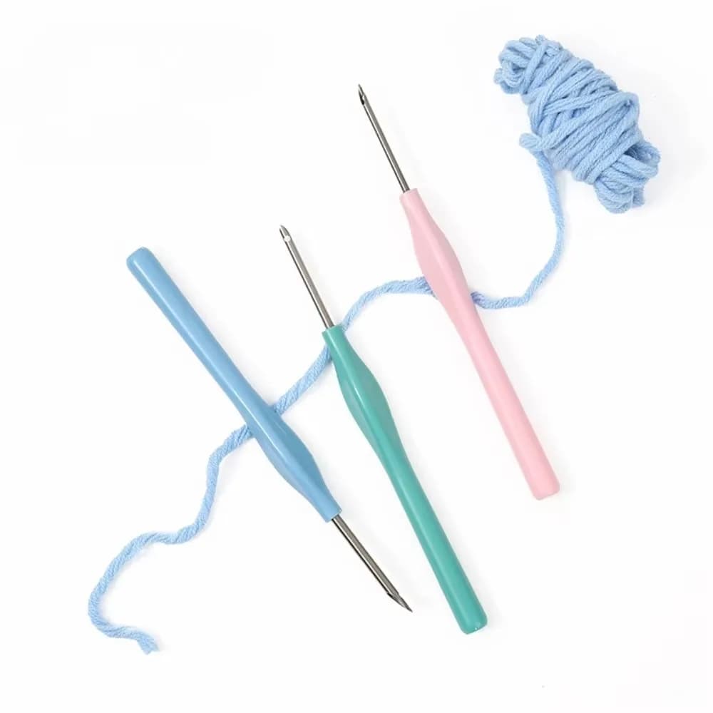 1/4Pcs Adjustable Embroidery Punch Needle Kit Poking Cross Stitch Tools Stitching Applique Magic Embroidery Pen DIY Craft