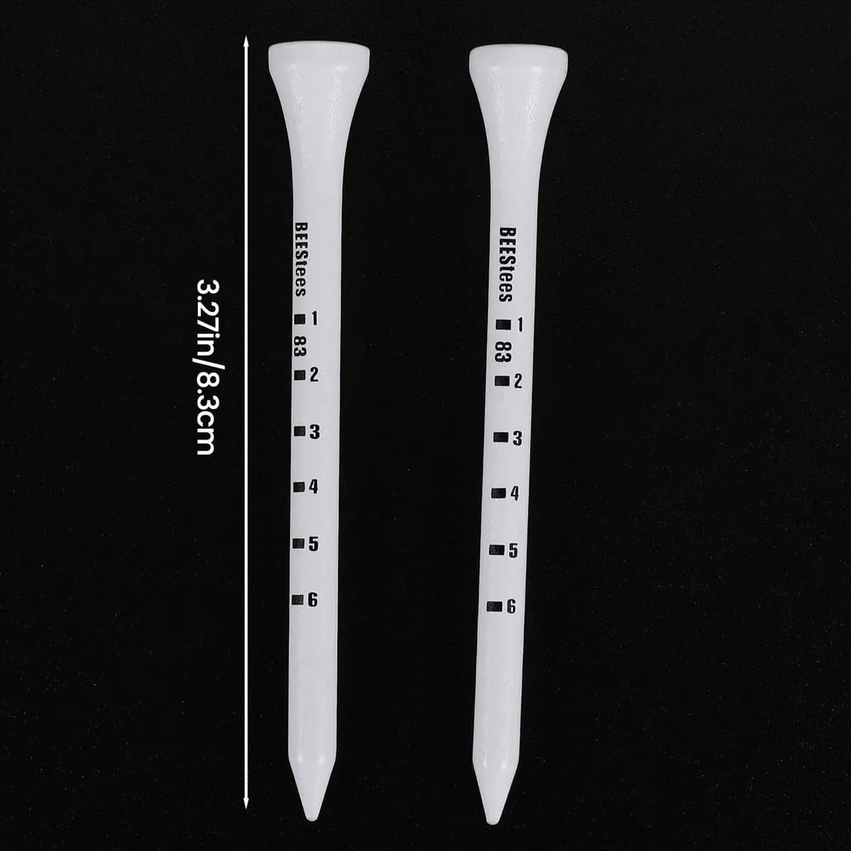 New Arrival Fashion 50Pcs Professional Golf 83Mm White Golf Wood Tees Accessories Golf Training Aids