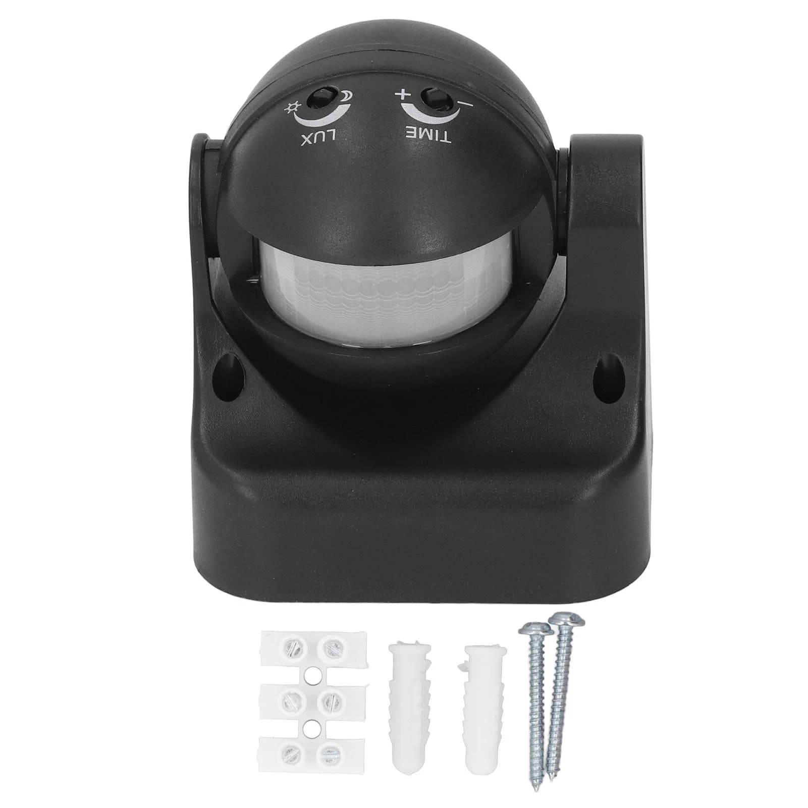 Motion Sensor Detector Switch Waterproof Intelligent Radiationless ABS Housing Infrared PIR Motion Sensor AC110‑240V