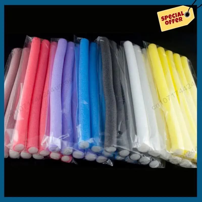 -A15I 50 Pz / lotto Bigodini Makers Soft foam Bendy Twist Styling Styling DIY Bigodini Tool for women accessories