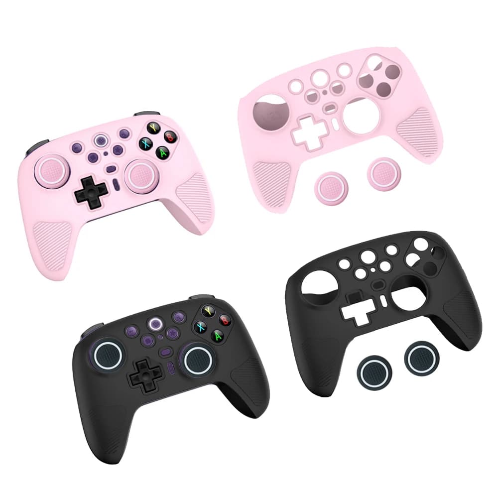 Nuova custodia in silicone per controller wireless 8BitDo Ultimate 2, antigraffio, con cover per le impugnature dei pollici in omaggio, protezione completa