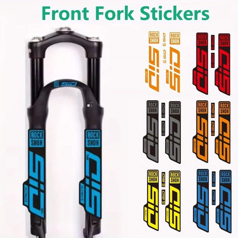 4Pcs Set RockShox SID SELECT Plus Front Fork Stickers Transparent Bottom for Mountain Bike Road Bike Paint Protection Decals