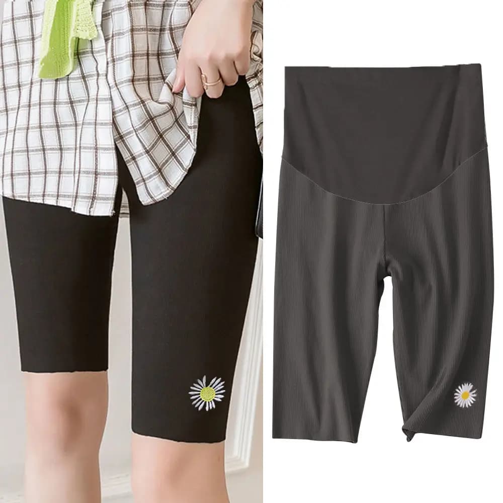 Pantaloni premaman Leggings Pantaloni premaman Estate Sottile Abbigliamento esterno Moda Pantaloncini in puro cotone Pantaloni a cinque punti Pantaloni di sicurezza Estate