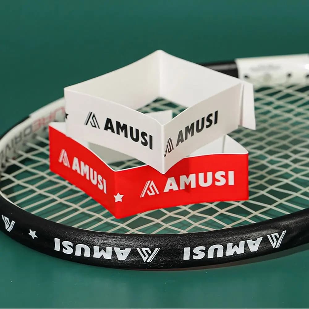 Multicolored PU Tennis Rack Head Sticker reduces shocks and friction frame protection tape supplies for scratch prevention