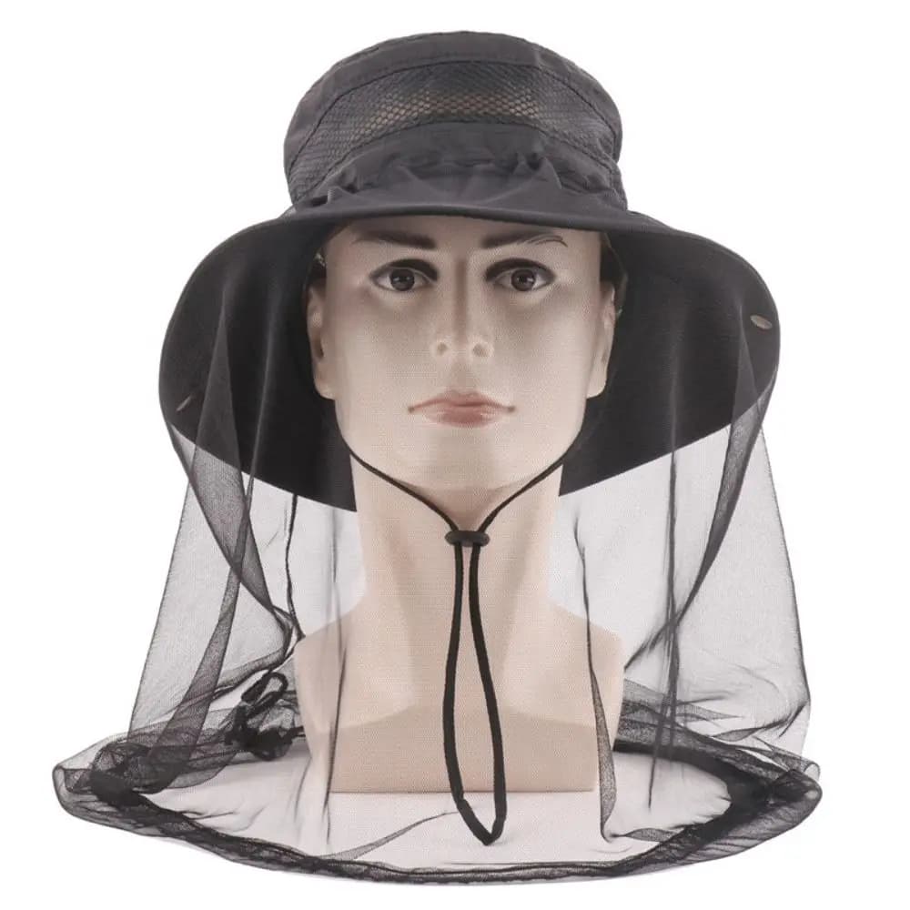 Outdoor Equipment Camouflage Hat-Veil Head Face Protector Insect Mesh Hat Anti Bee Hat Outdoor Fishing Sun Cap Mosquito Net Hat