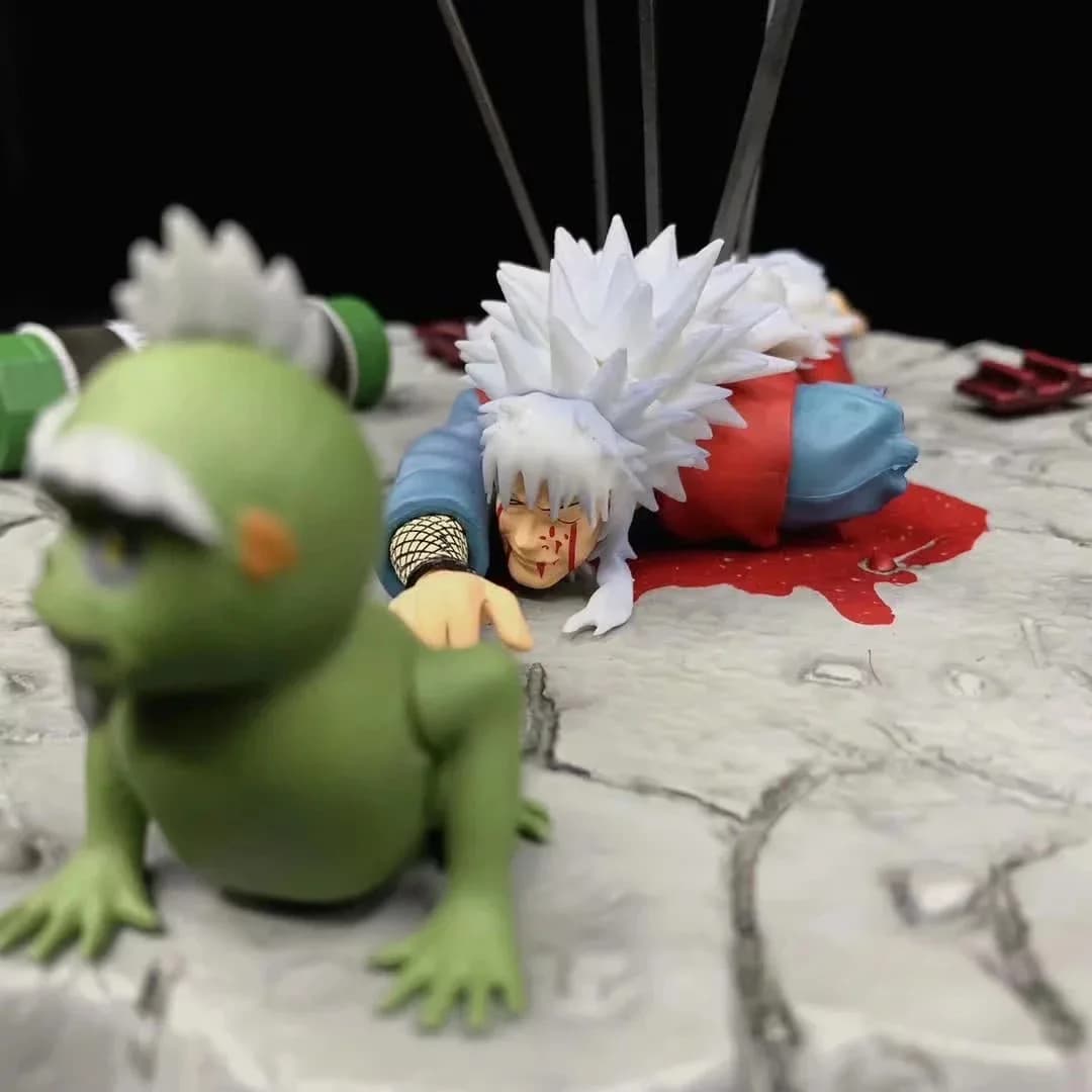Anime La Morte di Jiraiya Gama Sennin GK Action PVC Figure Gioco Statua Modello da collezione Giocattoli per bambini Regali per bambole