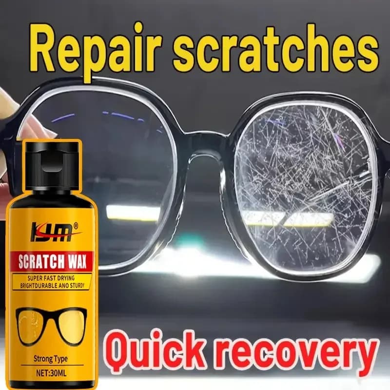 Crema universale per la riparazione delle lenti in vetro: rimozione dei graffi ad azione rapida per finestrini dell'auto, occhiali, orologi, fotocamere, smartphone