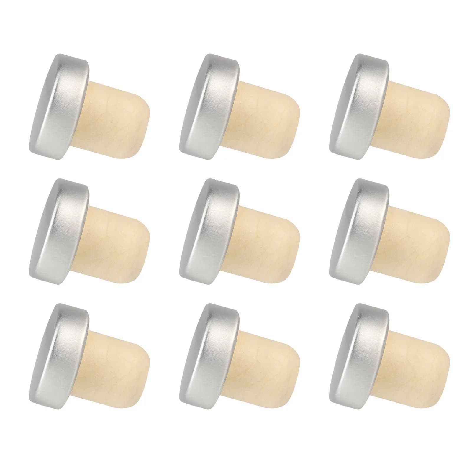 Set di 9 Tappi per Bottiglie di Vino, Design Combinabile, Facili da Usare, per Preservare la Freschezza di Vino, Birra e Bevande