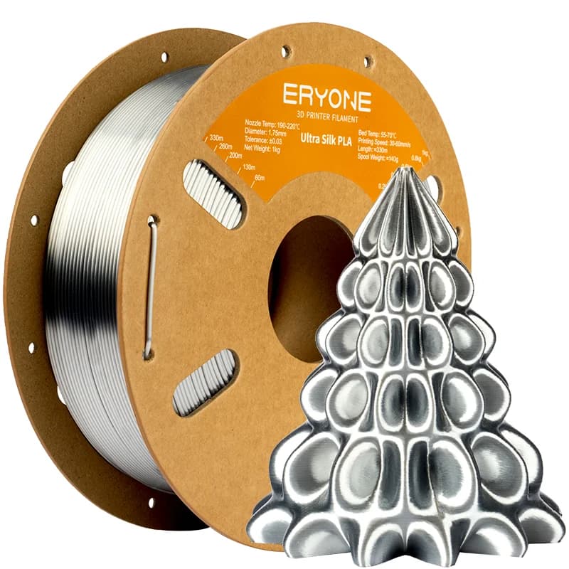 Eryone 1KG Ultra SILK PLA Premium Filament 3D Print,Multicolor Available, pla filament 1kg,Upgrade Silk PLA,1KG/Spool