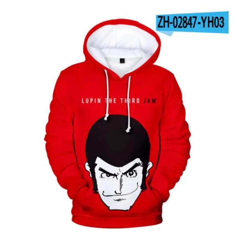 sisi 2233Lupin The 3rd Lupin III 3D Print Women's Hoodie/Man Oversize Streetwear Hip Hop Pullover Hooded Jacket Male T