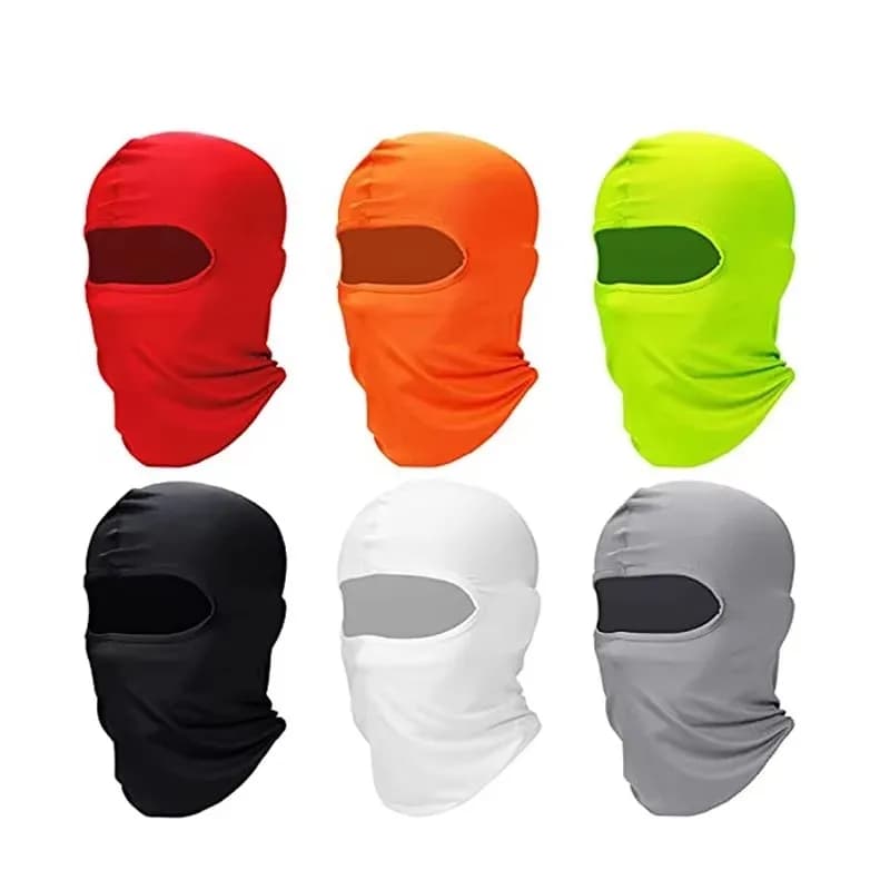 1 Pezzo Balaclava Sportiva ad Asciugatura Rapida, Maschera Integrale Morbida e Traspirante, Sottocasco per Ciclismo, Cappuccio per Corsa, Escursionismo, Pesca